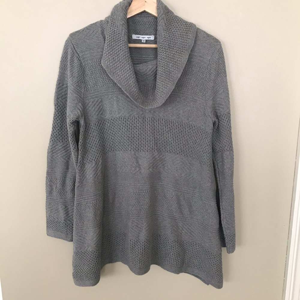 EIGHT EIGHT EIGHT Cowl Neck L/S Tunic Cotton